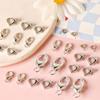 Electroplated White K Heart Lobster Clasp for DIY Beading and Jewelry Making