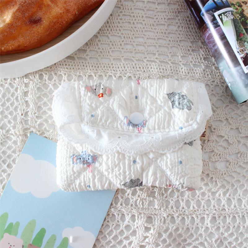New Quilted Embossed Coins Wallet Cute Small Wallet Coin Purse Hasp Card Bag Earphones Organizer Bus Card Holder Kids Cute Purse