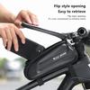 West Biking 7,0 Zoll Fahrrad-Telefon-Touchscreen-Tasche, reflektierende Oberrohrtasche aus Eva-Hartschale, wasserabweisende Vorderrahmentaschen