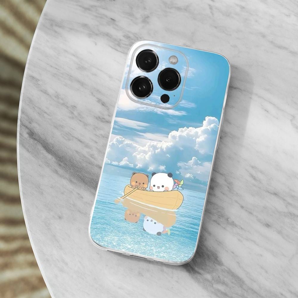 Süße B-BuBu D-DuDu Cartoon Handyhülle Für iPhone 16,15,14,13,12,11 Pro,Max,Plus,X,XS,XR,SE,Mini Transparent Weiche Hülle