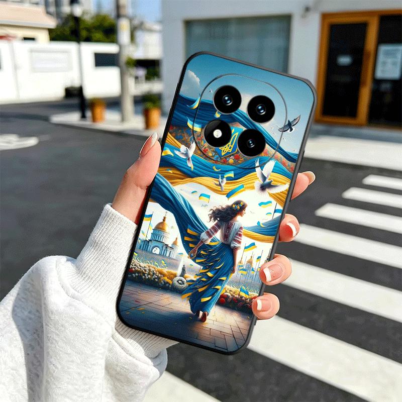 

Blue Yellow Ukrainian Girl Soft Phone Case for Xiaomi Redmi Note 12 13 14 15 Pro Plus 11 12S 11S 11T 10 4G Black Cover Back Shel Redmi Note 12 4G