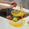 2 Tier Fruit Basket Bowl Bread Onion Garlic Holder Vegetable Stand for Dining Room
