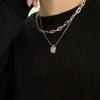 Necklace Women's Light Luxury Niche New Ins Hip Hop Internet Celebrity Design Sense Premium Accessories with Sweater Chain
