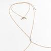 Sexy Simple Tassel Chain Chest Chain Bikini Necklace Exaggerated Fashion Body Chain Women