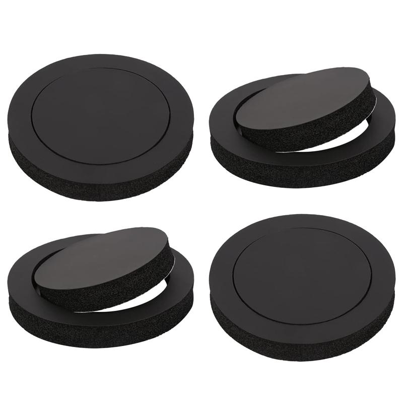 4Pcs 6.5 Inch Car Door Soundproof Ring Foam Pad Woofer Speaker Noise Insulation Self Adhesive Insulation Ring Universal