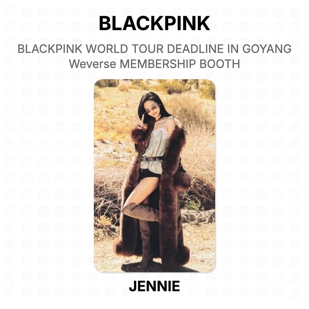 BLACKPINK WERELDTour DEADLINE IN GOYANG Weverse LIDMAATSCHAP STAND Officiële Fotokaart