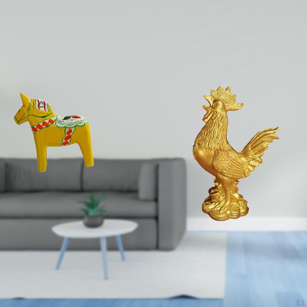 Dalecarlian Horse And Sculpture Collectible Animal Figurine for Home Decor Bookshelf Entrance