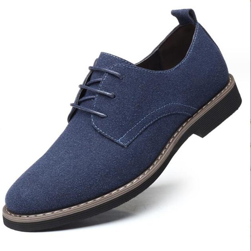 Fashion High Quality Brand Suede Leather Men Shoes Fashion Men Oxford Shoes Comfortable Formal Shoes For Men Sneakers Male Flat Footwear