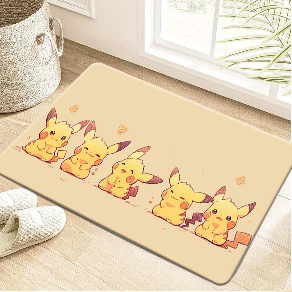 Pokemon Clefairy Night Sky Print Non-Slip Doormat, Absorbent Soft Floor Mat for Home Decor
