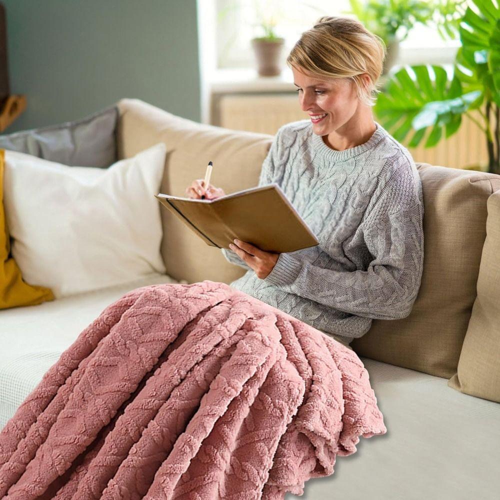 Washable Couch Blanket Flannel Fleece Bed Blanket Modern Throw Blanket  Living Room