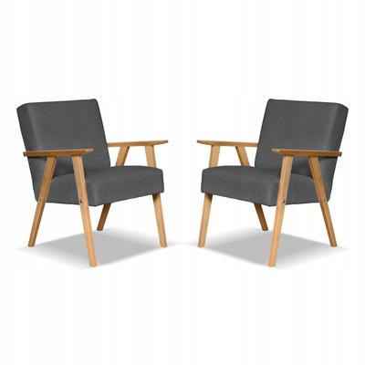 PRL Armchair Set Retro Vintage SOLER Family Furniture Grey Velvet Hunter