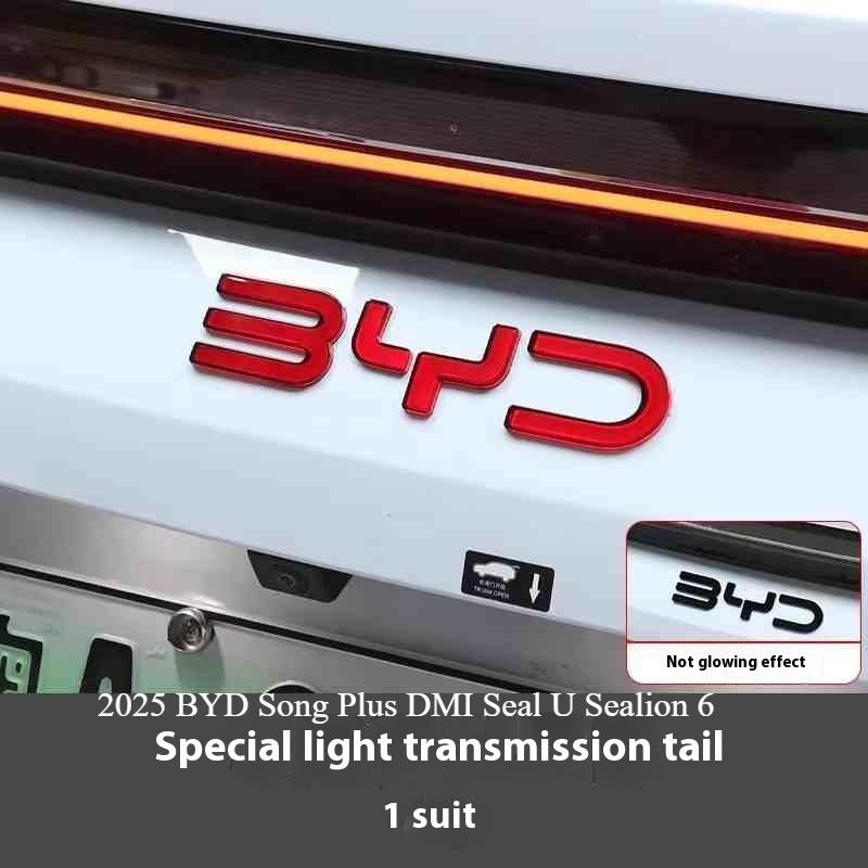 For BYD Song Plus DMI Seal U Sealion 6 Black Front Emblem Modification Black Warrior Car Badge Covering Styles Logo