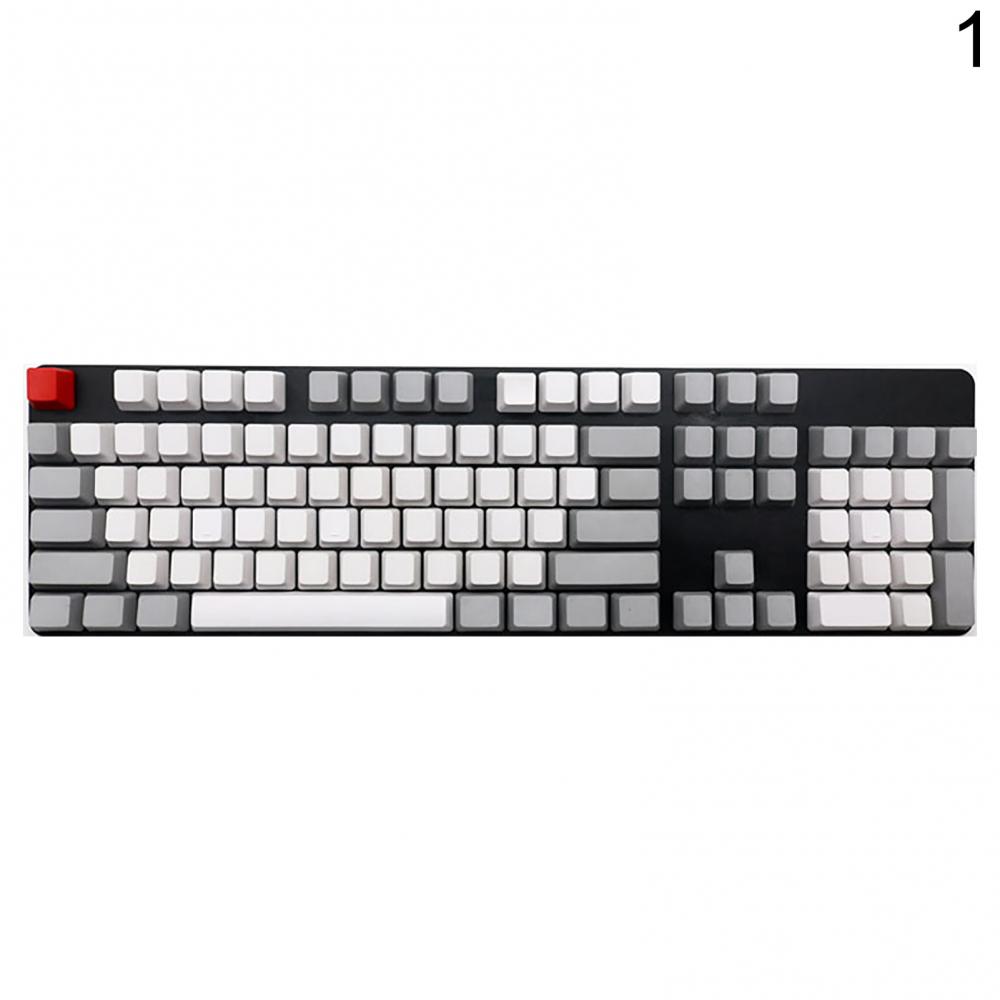 Universal Mechanical Keyboard Mechanical Keycaps 108Pcs PBT Lightproof No Letters Key Caps Replacement For Cherry MX Keycaps