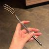 New Steel Fork Sea God's Trident Stainless Food Picks Fruit Fork for Upscale Restaurant Man Woman Gift Forks