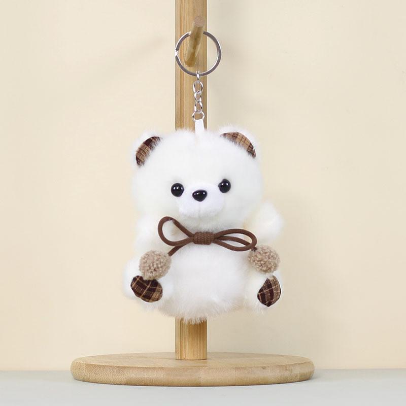 Plush Bear Keychain Cute Cartoon Toy For Kids And Students