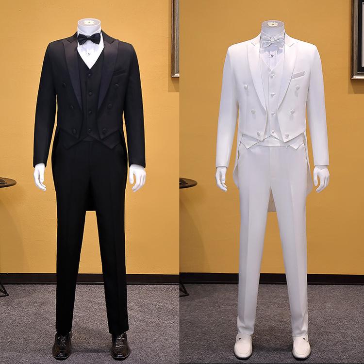 Men's Swallowtail Tuxedo for Formal Events, Stage Performances, and Choir Conductors