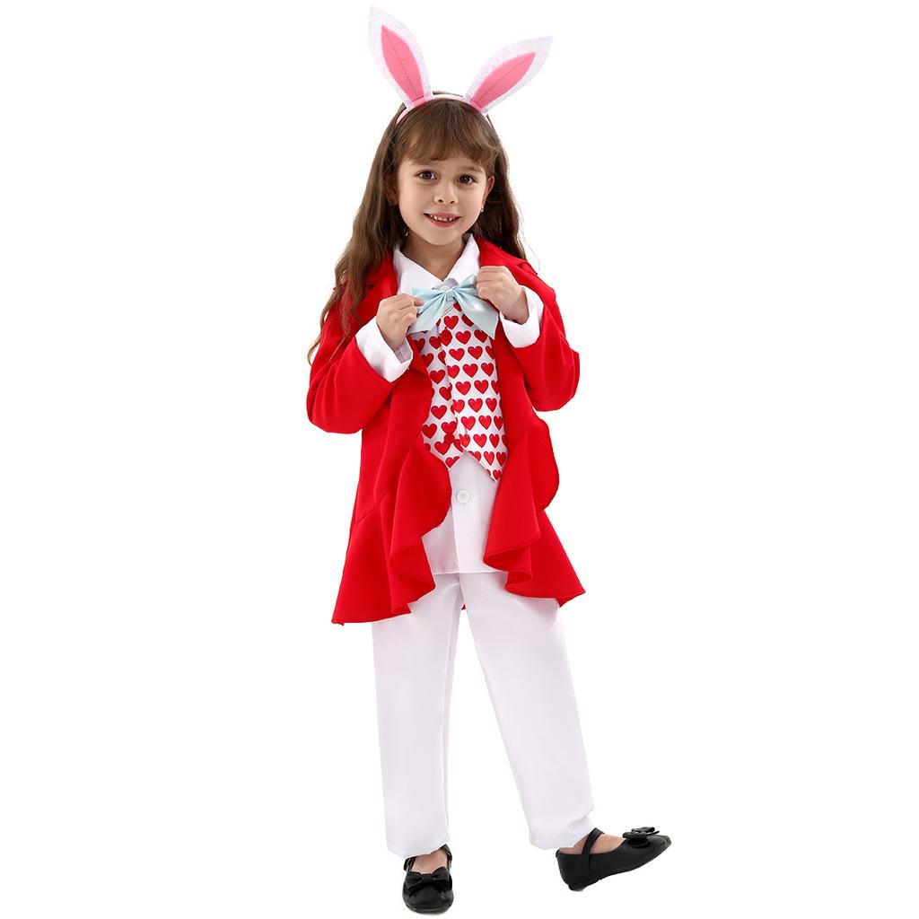 Easter Bunny Costume Adorable Carrot Plush Jumpsuit Winter Festival Stage Performance Attire Halloween Christmas Clothes Set