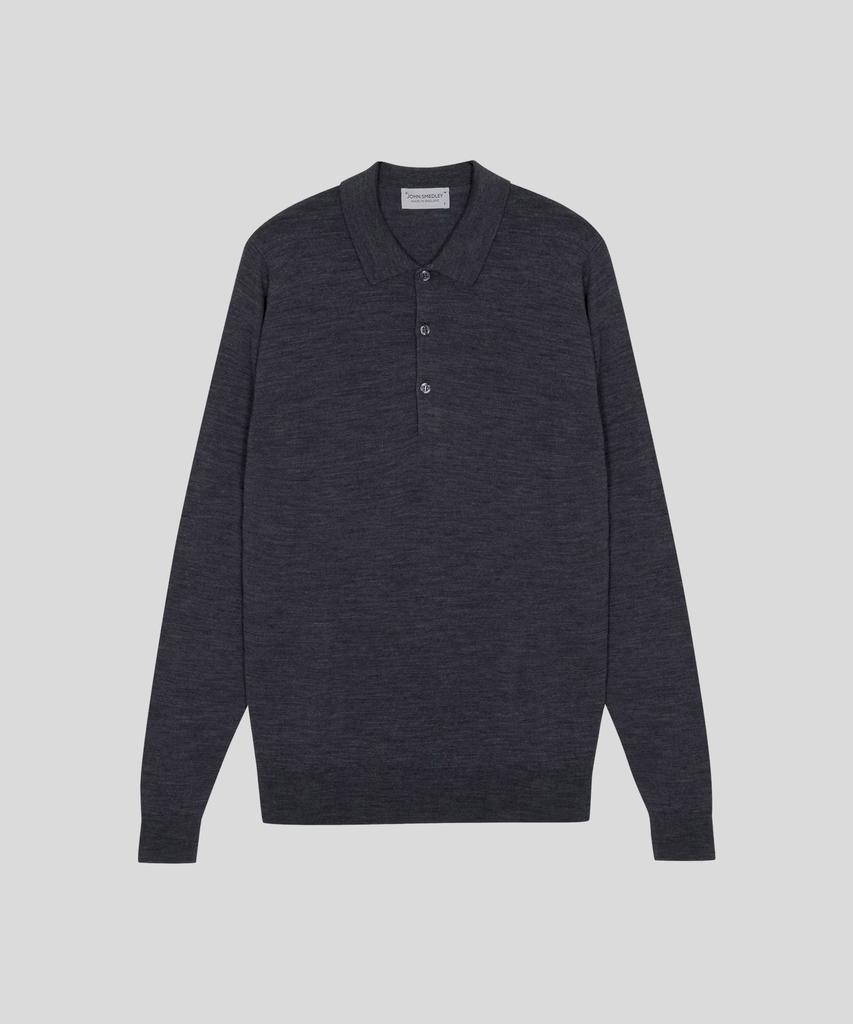 JOHN SMEDLEY Belper Extra Fine Merino Wool Standard Fit Polo Knit Core 10 Colors (A Type)