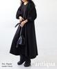 Antiqua Long Dress with Voluminous Plus Size Black Women's Sleeves, PN-00469, (L-XXL), 05,