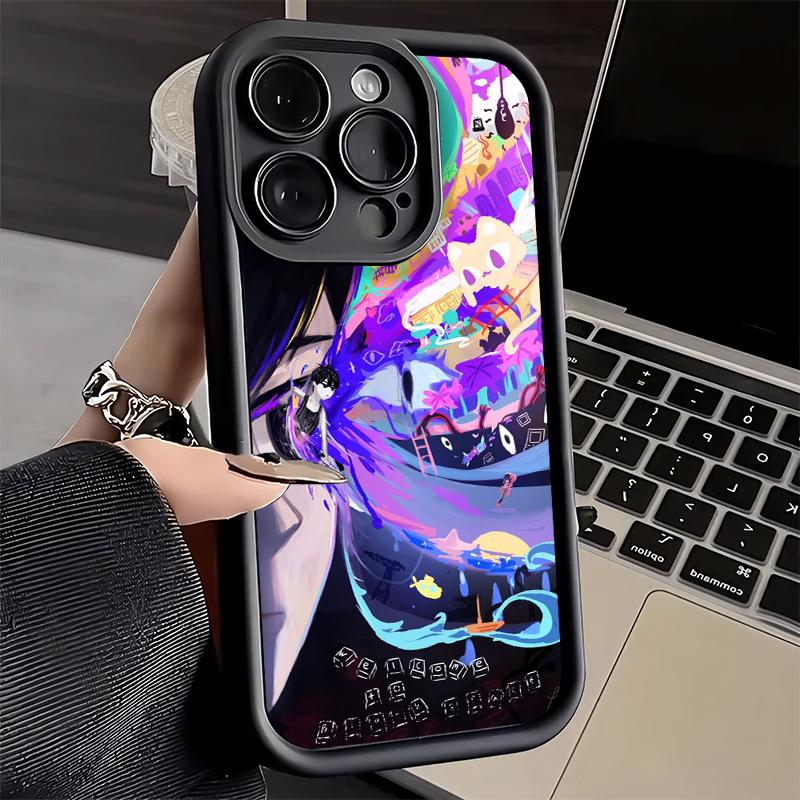 Phone Case for iPhone 17 Air 16E 15 16 Pro Max O-Omori Cartoon Game Cover 14 Plus 13 12 Mini Soft Shell Silicone Fundas