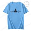 Unisex Unisex TShirt Sailing Heartbeat Print T Shirt Boating Graphic Harajuku Streewear Clothes Causal Female Y2K Tops Tee Clothing
