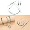 Water Drop Bridal Jewelry Set With Colorful Water Drill For Fashion Women