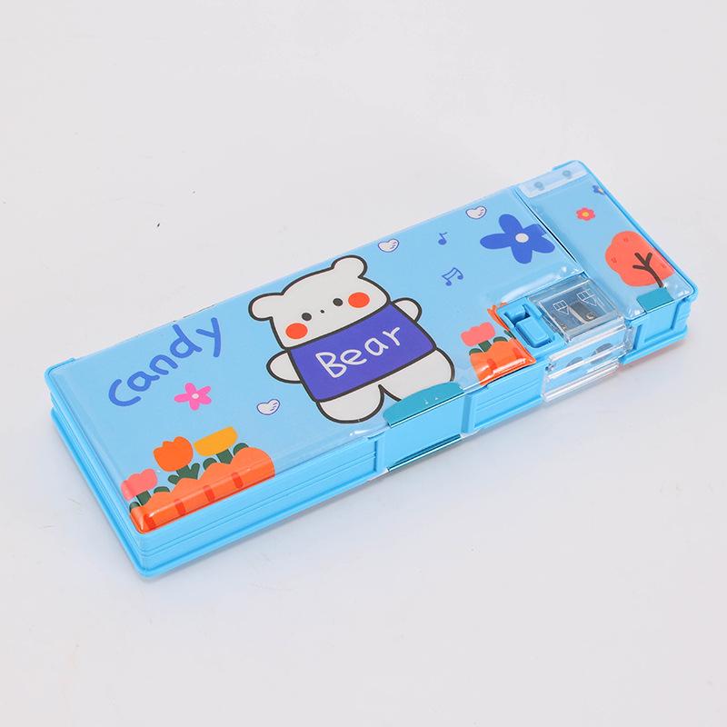 

Многофункциональный пенал для канцелярских принадлежностей для студентов: Кнопочный механизм, Модный дизайн, Высокая ценность, Популярен как у мальчиков, так и у девочек.