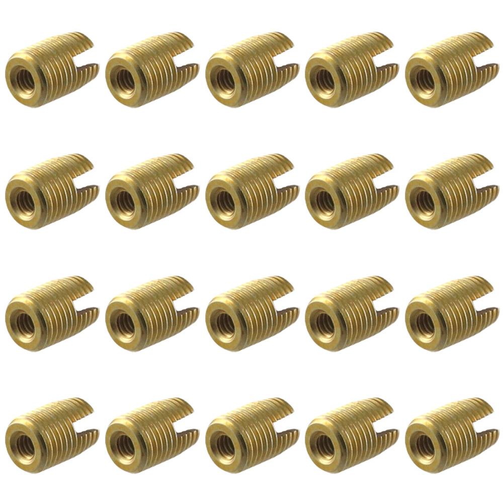 20Pcs 302 Carbon Steel Self Tapping Thread Inserts Various Sizes Thread Repair Inserts for Automotive Rail Vehicle Industry