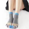 Women Sports Socks Separate Fingers High Tube Five Finger Crew Socks Yoga