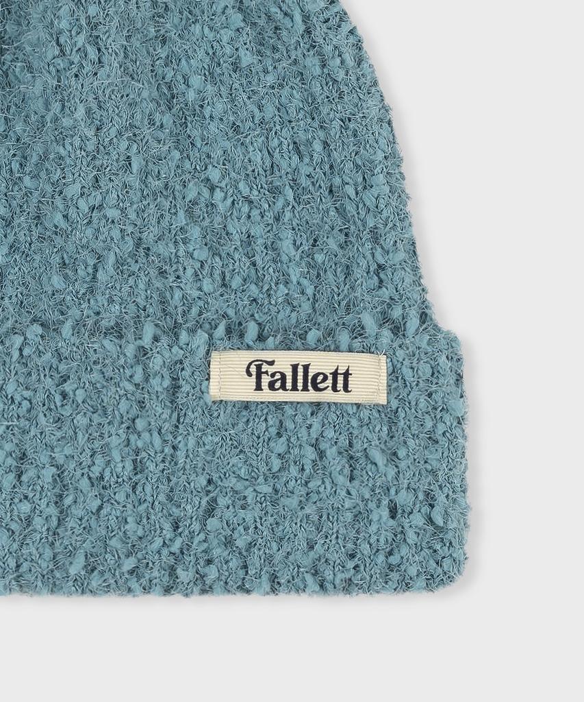 FALLETT Popcorn Knit Beanie Green