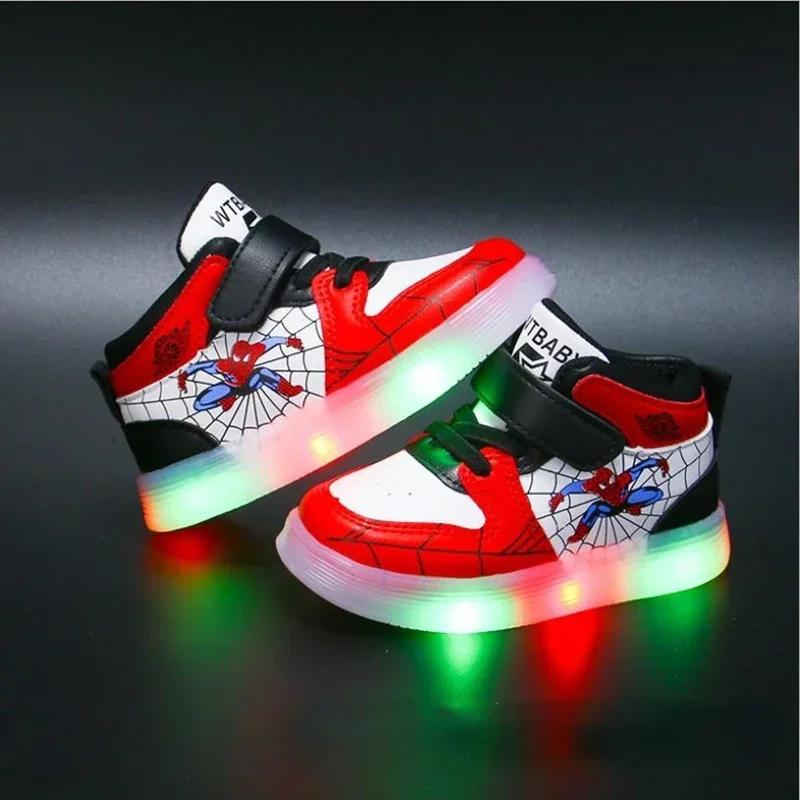 

Children s Led Light Shoes Fashion Boys Sneakers Girls Cartton Casual Shoes Breathable Kids Sport Shoes 21 (Inner 13cm)