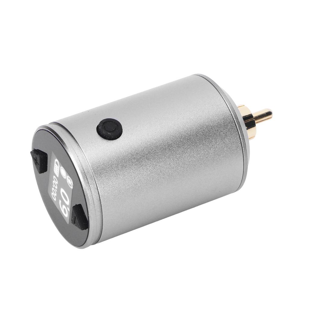 1500mAh Tattoo Power Supply Wireless RCA Interface Rechargeable LCD Screen 4‑12V Adjustable Tattoo