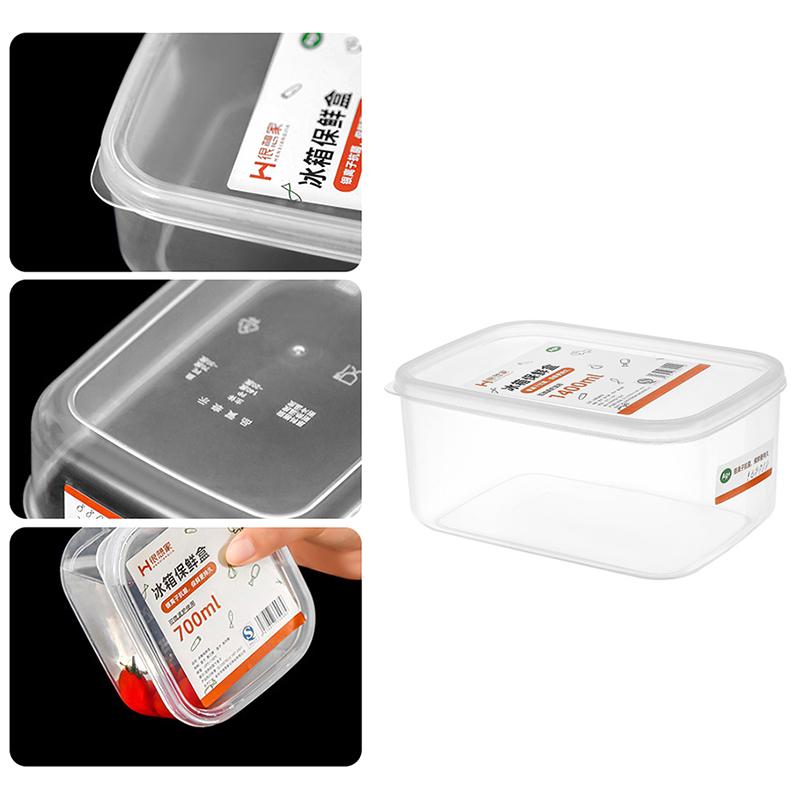 700-1400Ml Refrigerator Food Storage Boxes Frozen Meat Fresh-Keeping Boxes Portable Fruit Food Storage Container Kitchen Tools