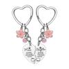 Mother's Day Heart Keychain & Pendant: Best Friend Stainless Steel Mood Necklace Gift