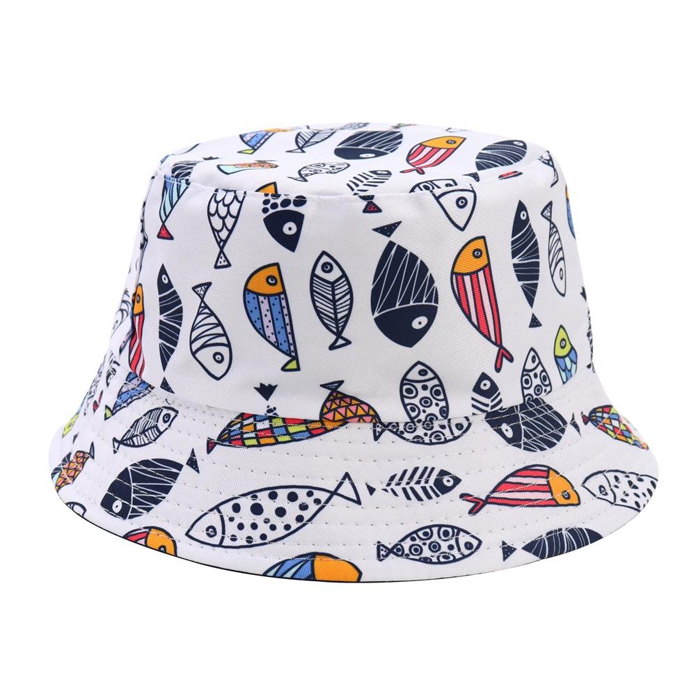 Baby Bucket hat 2-5 Years Old Children Cartoon Infant cap Boys Girls Hat Sun Protection Breathable Cute Shade Basin hat