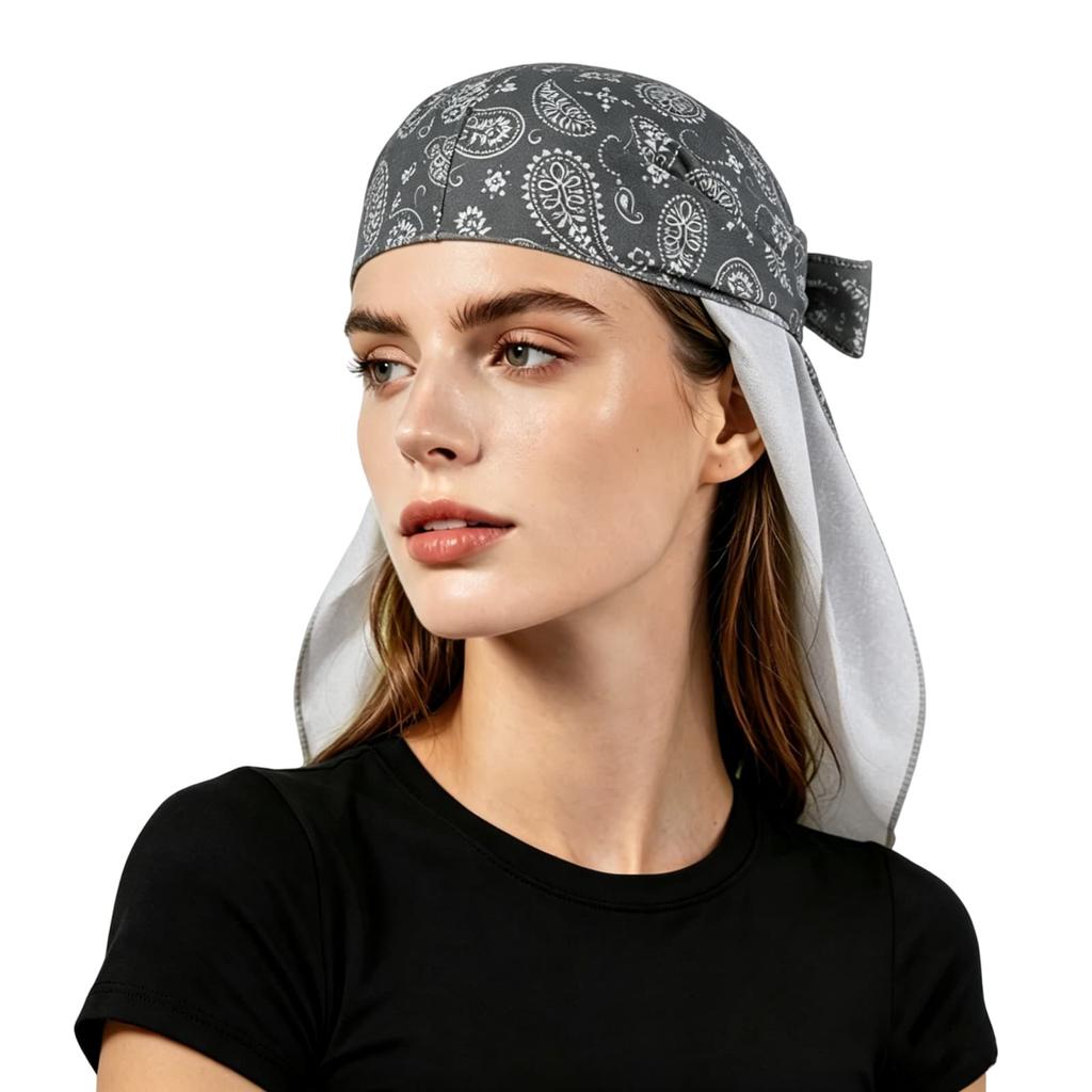 Unisex Sommer Atmungsaktiver Pullover Sonnenschutzmütze Blumenmuster Kopftuch Outdoor Sport Bandana Helm-Innenfutter