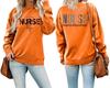 European Front & Back Print Nurse Inspire Love Heal Women's Versatile Hoodie