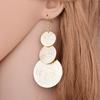E1208 Fashion Trend Pop Rock Nightclub Frosted Round Stud Earrings Earrings Fashion Trinkets