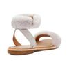 UGG Fluff Springs Outdoor Open Toe Sports Sandals White Women's 1101438-FEA