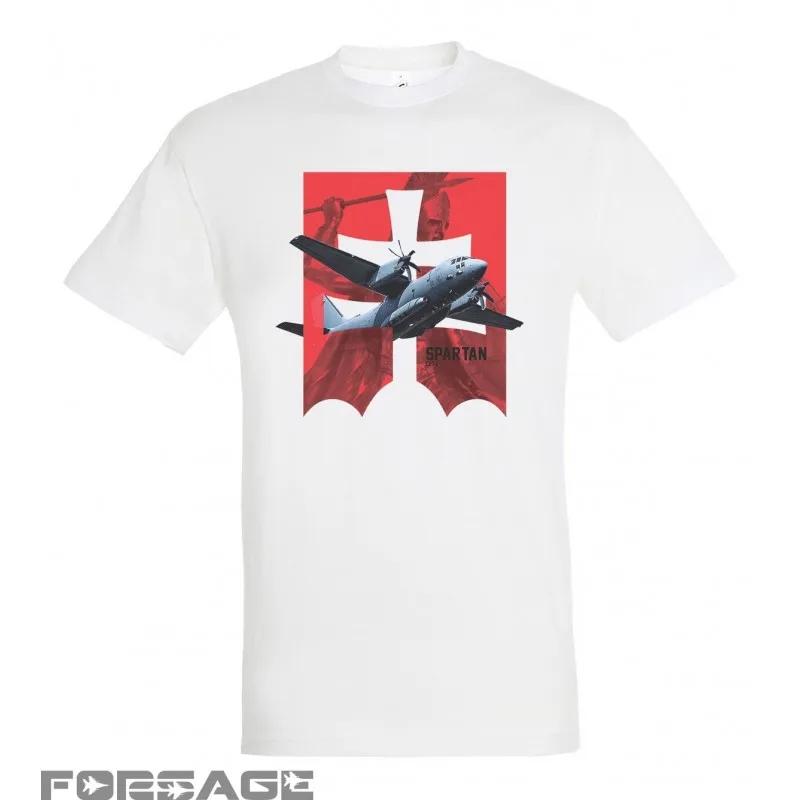 

Spartan Cross C27J Tactical Transport Aircraft TShirt Summer Cotton Short Sleeve ONeck Mens T Shirt New S3XL S