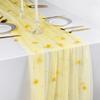 Romantic Tulle Table Runner Polyester Lace Table Runner New Sheer Table Cover  For Table Decoration