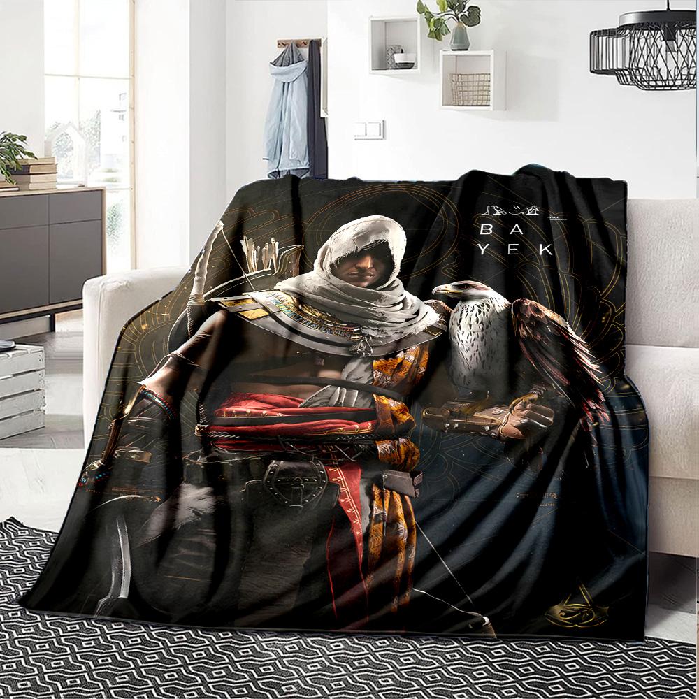 1pc Blanket - A-Assassin's Creed  Print Design,Lightweight Blanket for Sofa,Bed- Soft &Warm,Gift for All Seasons