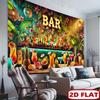 2D Summer Beach Bar Background Cloth Colorful Drinks Photo Booth Prop