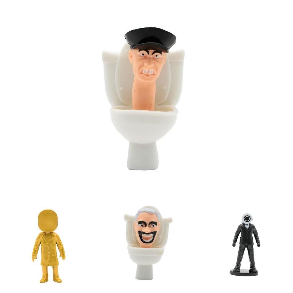 Skibidi Toilet Pvc Collectible Figure Interactive Game Desktop Decoration