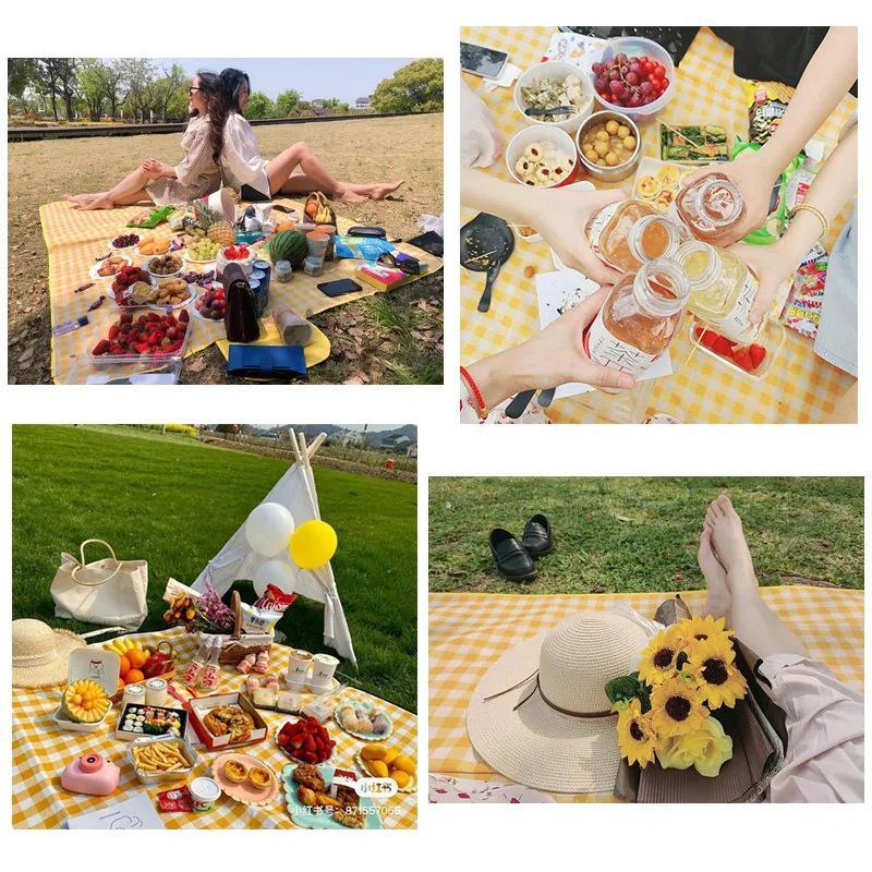 Foldable Waterproof Outdoor Picnic Mat - Moisture-Proof, Thickened Cushion for Camping, Lawn, or Tent Use