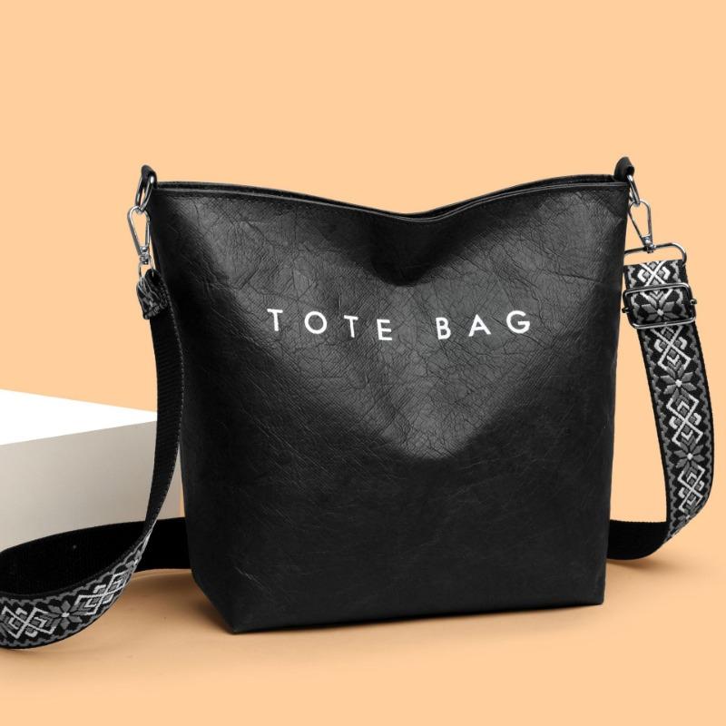 Modische Tasche Damen Einfache Diagonale Umhängetasche Pendler Buchstaben Schultertasche Große Kapazität Handtasche