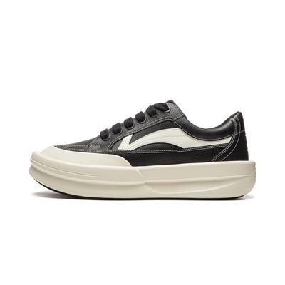 Scarpe Skateboard Li Ning Gongfu Yang Basse Unisex Nero Bianco AZGW001-1