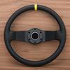 2 Spoke Blue Spoke Rally PVC Steering Wheel JDM Racing Sport Car Steering Wheel