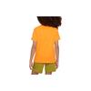 Nike Kids Balloon Letter Print Loose Casual Round Neck Short Sleeve T-Shirt Kids Tops Bright-Orange FD0853