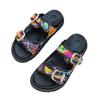Slippers new large size slippers thick bottom one-word buckle casual retro cool slippers